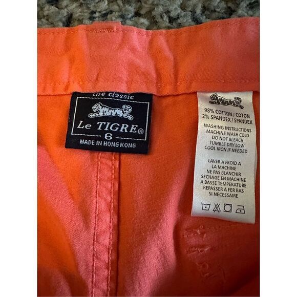 Le Tigre salmon, colored shorts, size 6 brand new - Picture 8 of 9